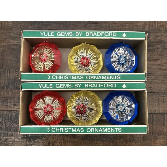 Vintage Yule Gems By Bradford Ornaments Christmas Ornaments - Picture 1 of 10